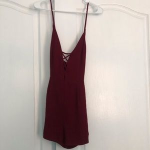Forever 21 red romper
